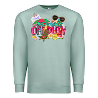 Seafoam Lunch lady off duty Premium Sweatshirt - NancyCooperArtShop