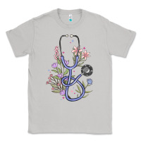 Moon Dust floral stethoscope Classic Tee - MaliasSmallBusiness