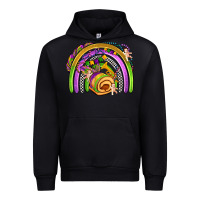 Black mardi gras rainbow Urban Hoodie - OliviaCreatesArt