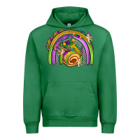Emerald mardi gras rainbow Urban Hoodie - OliviaCreatesArt
