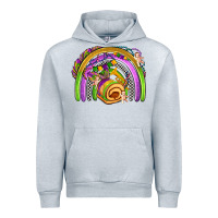 Heather Grey mardi gras rainbow Urban Hoodie - OliviaCreatesArt