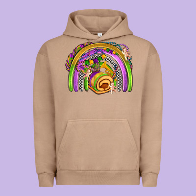 Mardi Gras Rainbow Urban Hoodie Designed By Oliviacreatesart