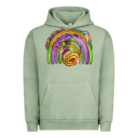 Pigment Oil Green mardi gras rainbow Urban Hoodie - OliviaCreatesArt