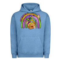 Pigment Pebble Blue mardi gras rainbow Urban Hoodie - OliviaCreatesArt