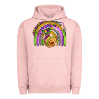 Pigment Salmon mardi gras rainbow Urban Hoodie - OliviaCreatesArt