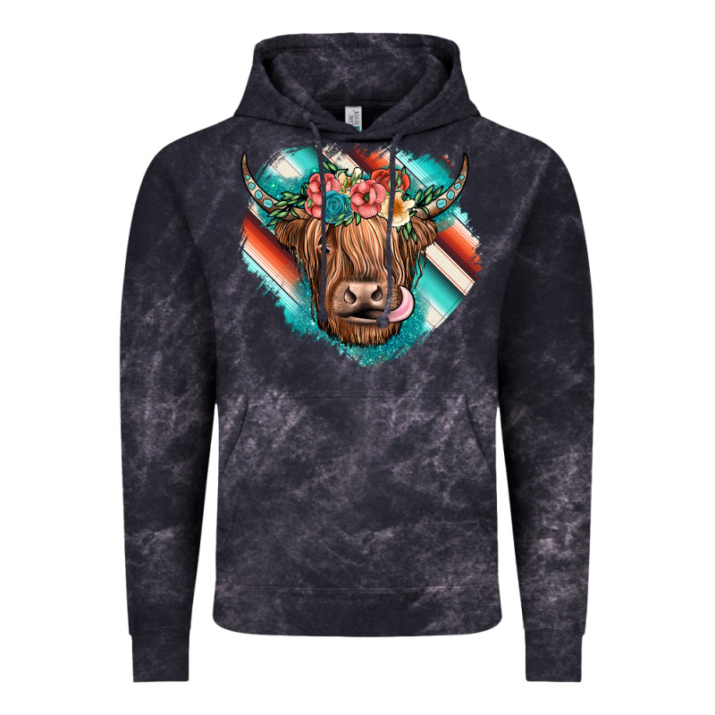 Highland Cow Serape Vintage Hoodie by JahusDesignShop | Teevron