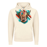 Vintage Artic highland cow serape Vintage Hoodie - JahusDesignShop