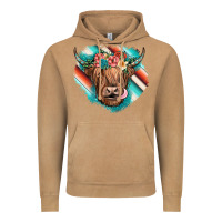 Vintage Camel highland cow serape Vintage Hoodie - JahusDesignShop