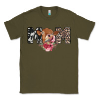 Army Green mom cow Classic Tee - CowhideDigitalArt