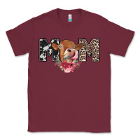 Burgundy mom cow Classic Tee - CowhideDigitalArt