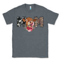 Charcoal Heather mom cow Classic Tee - CowhideDigitalArt