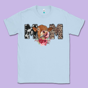 Mom Cow Classic Tee Designed By Cowhidedigitalart