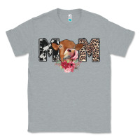 Heather Grey mom cow Classic Tee - CowhideDigitalArt