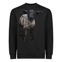 Black suffolk baby sheep Heavyweight Sweatshirt - LillyAllenDesigns