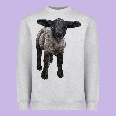 Suffolk Baby Sheep Heavyweight Sweatshirt Designed By Lillyallendesigns