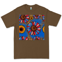 Cacao usa sunflowers seamless pattern Premium Tee - HRA Design Shop