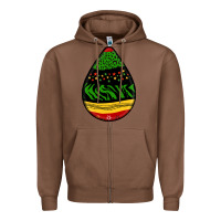 Chestnut teardrop african pattern Zipper Hoodie - BundleAndBundleShop