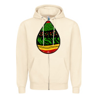 Teardrop African Pattern Zipper Hoodie | Teevron