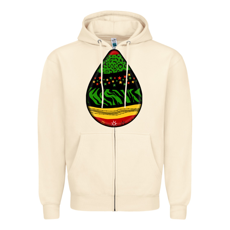 Teardrop African Pattern Zipper Hoodie by BundleAndBundleShop | Teevron