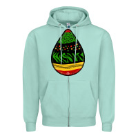 Seafoam teardrop african pattern Zipper Hoodie - BundleAndBundleShop
