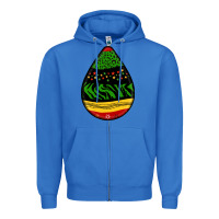 True Royal teardrop african pattern Zipper Hoodie - BundleAndBundleShop