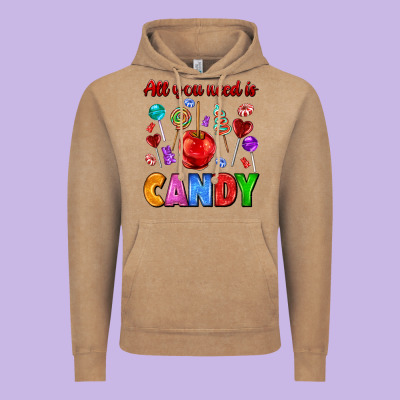 All You Need Is Candy Vintage Hoodie Designed By Adodesignshop