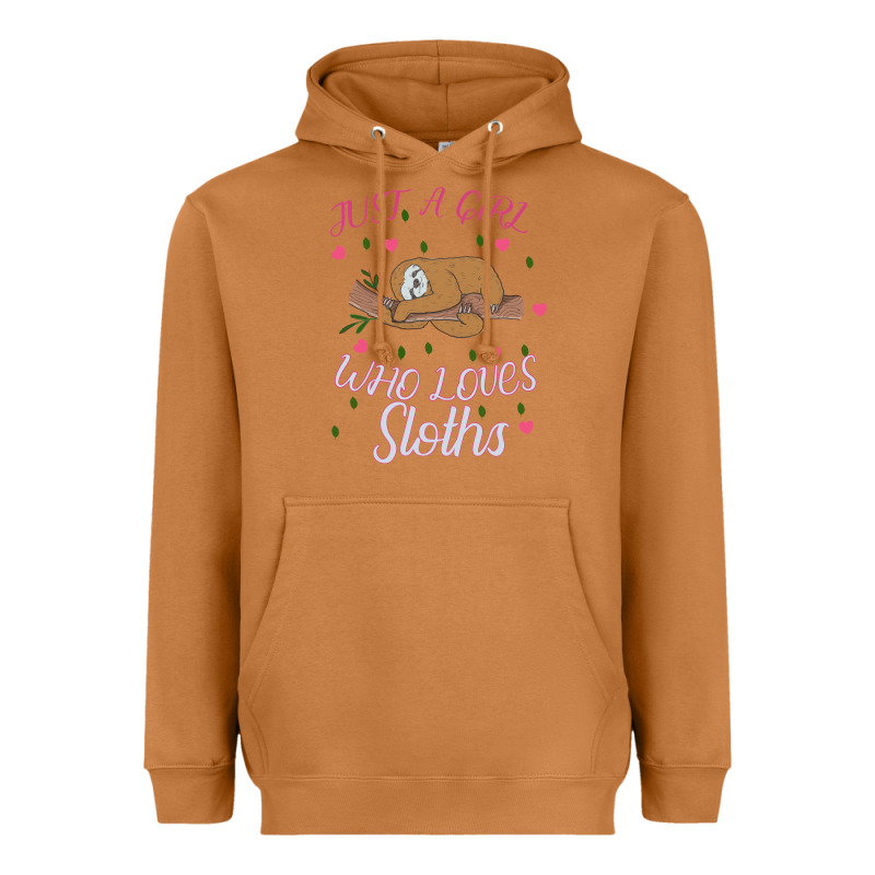 Just A Girl Who Lowes Sloths Heavyweight Hoodie by Bettercallsaul | Teevron