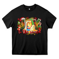 Black joy to the world Heavy Core Tee - texasbilliewilder