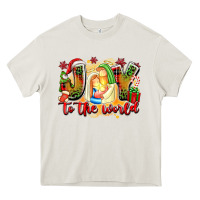 Cream joy to the world Heavy Core Tee - texasbilliewilder