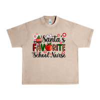 French Oak santa's favorite  school nurse Urban Heavy Tee - AdoDesignShop