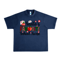 Navy santa's favorite  school nurse Urban Heavy Tee - AdoDesignShop