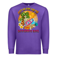 Purple Ain't no cure for the summertime blues Premium Sweatshirt - NancyCooperArtShop