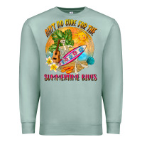 Seafoam Ain't no cure for the summertime blues Premium Sweatshirt - NancyCooperArtShop