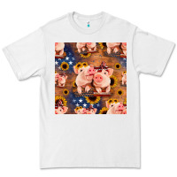White american pigs seamless pattern Premium Tee - HRA Design Shop