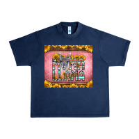 Navy mama llama sunflowers Urban Heavy Tee - LillyAllenDesigns