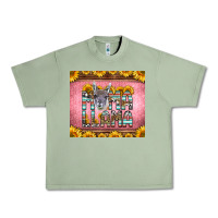 Oil Green mama llama sunflowers Urban Heavy Tee - LillyAllenDesigns