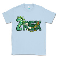Dusty Blue two rex Classic Tee - MaliasSmallBusiness