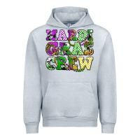 Heather Grey mardi gras crew olivia Urban Hoodie - OliviaCreatesArt
