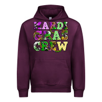 Mauve Wine mardi gras crew olivia Urban Hoodie - OliviaCreatesArt