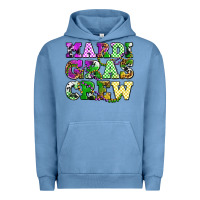 Pigment Pebble Blue mardi gras crew olivia Urban Hoodie - OliviaCreatesArt