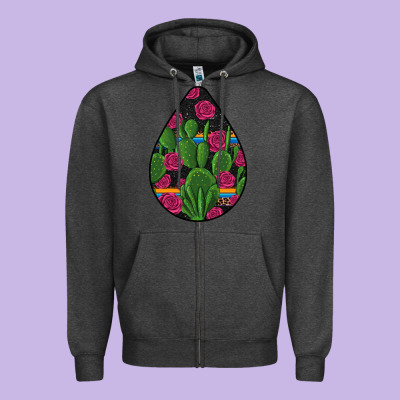 Hispanic Heritage Zipper Hoodie Designed By Bundleandbundleshop