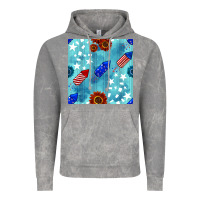 Cloud Rock patriotic fireworks and sunflower Vintage Hoodie - BundleAndBundleShop