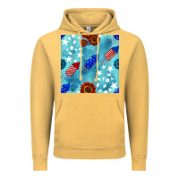 Vintage Mustard patriotic fireworks and sunflower Vintage Hoodie - BundleAndBundleShop
