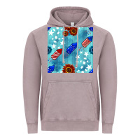 Vintage Zinc patriotic fireworks and sunflower Vintage Hoodie - BundleAndBundleShop