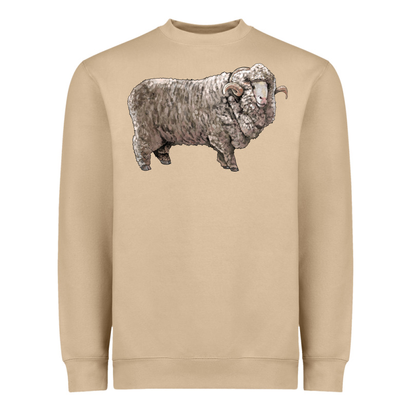 Rambouillet Sheep Heavyweight Sweatshirt by LillyAllenDesigns | Teevron
