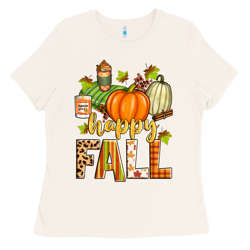 Happy Fall Ladies Tee by Zillion Design Studio | Teevron