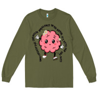 Army Green brain Long Sleeve Tee - MaliasSmallBusiness