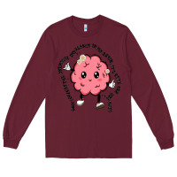 Burgundy brain Long Sleeve Tee - MaliasSmallBusiness