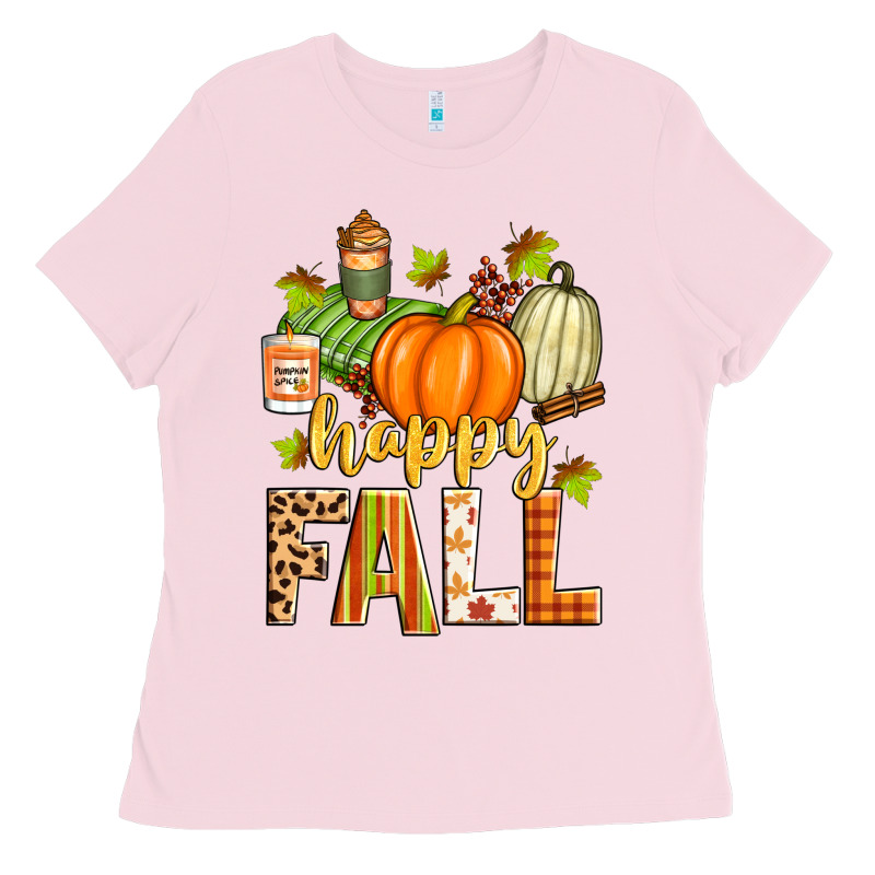Happy Fall Ladies Tee by Zillion Design Studio | Teevron