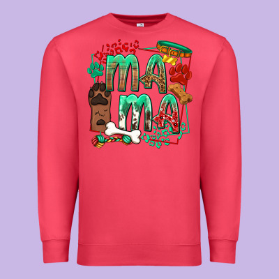 Dog Mama Premium Sweatshirt Designed By Texasbilliewilder